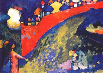  Kandinsky Pintura al %c3%b3leo - El destino del Muro Rojo Wassily Kandinsky